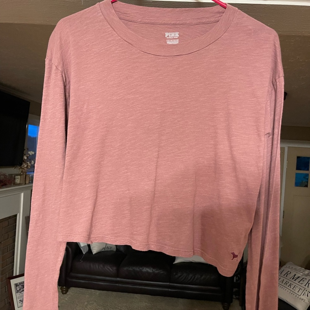 LOVE PINK long sleeve crop